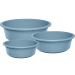 Kit Palanganas (3 Piezas) 1,5 / 3,3 Y 6,7 Litros