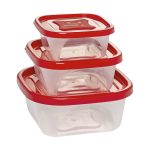 conjunto de 3 tuppers