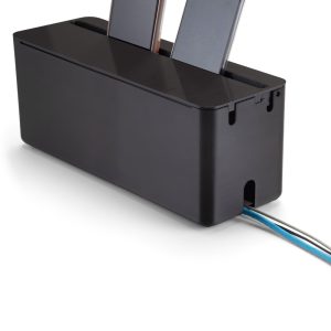 Caja Con Tapa Para Cables Regleta De Energía Con Soporte Para Teléfono